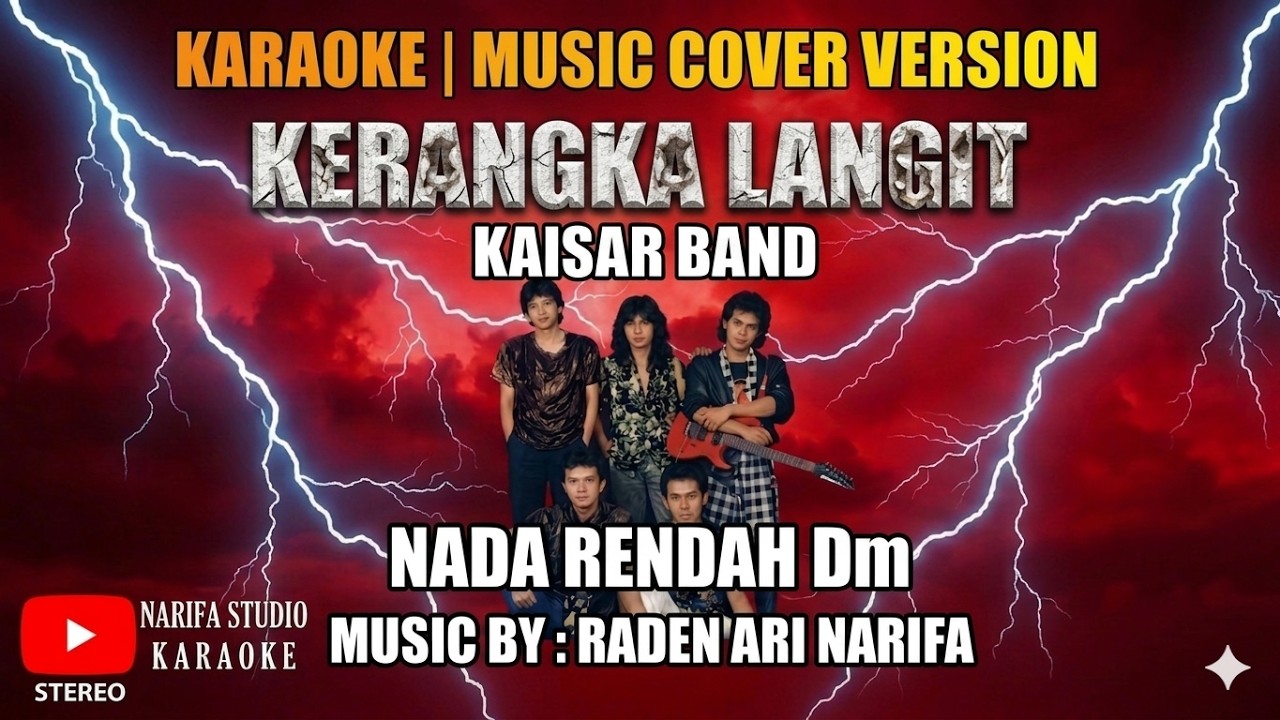 Karaoke Kerangka Langit Kaisar | nada rendah Dm