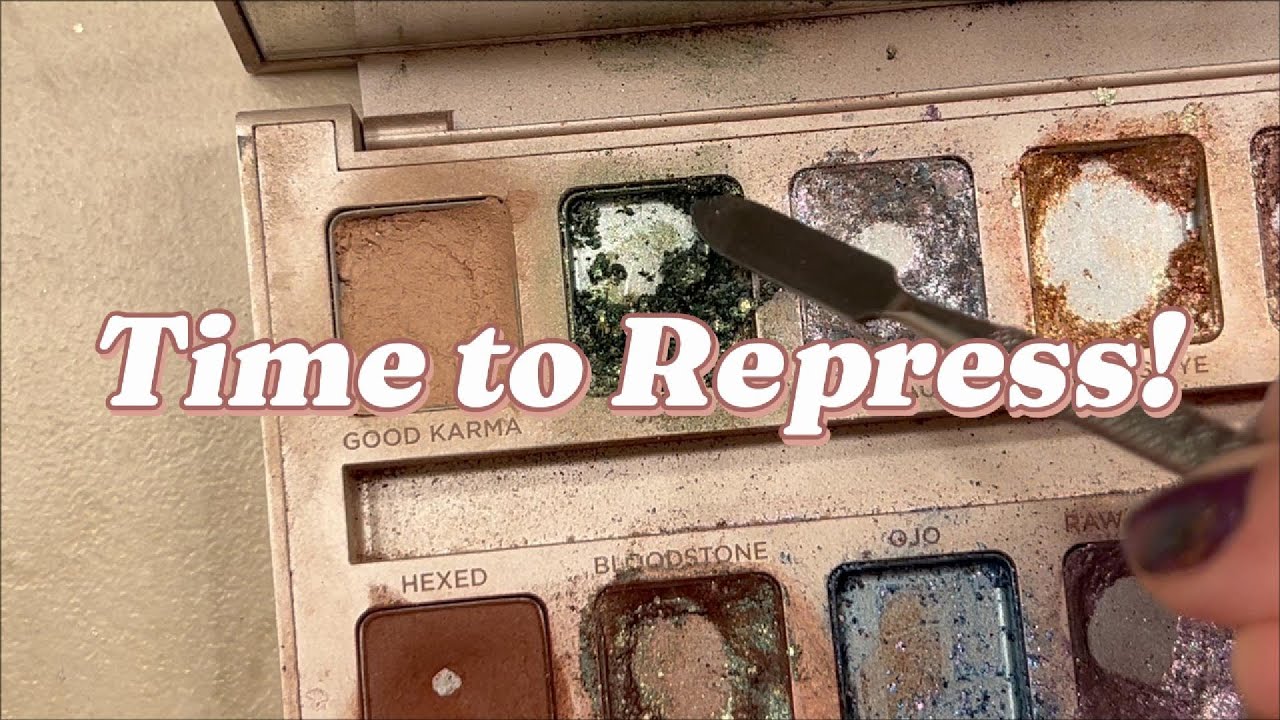 Quietly Repressing Stoned Vibes #panningcommunity #makeup #repressingeyeshadow