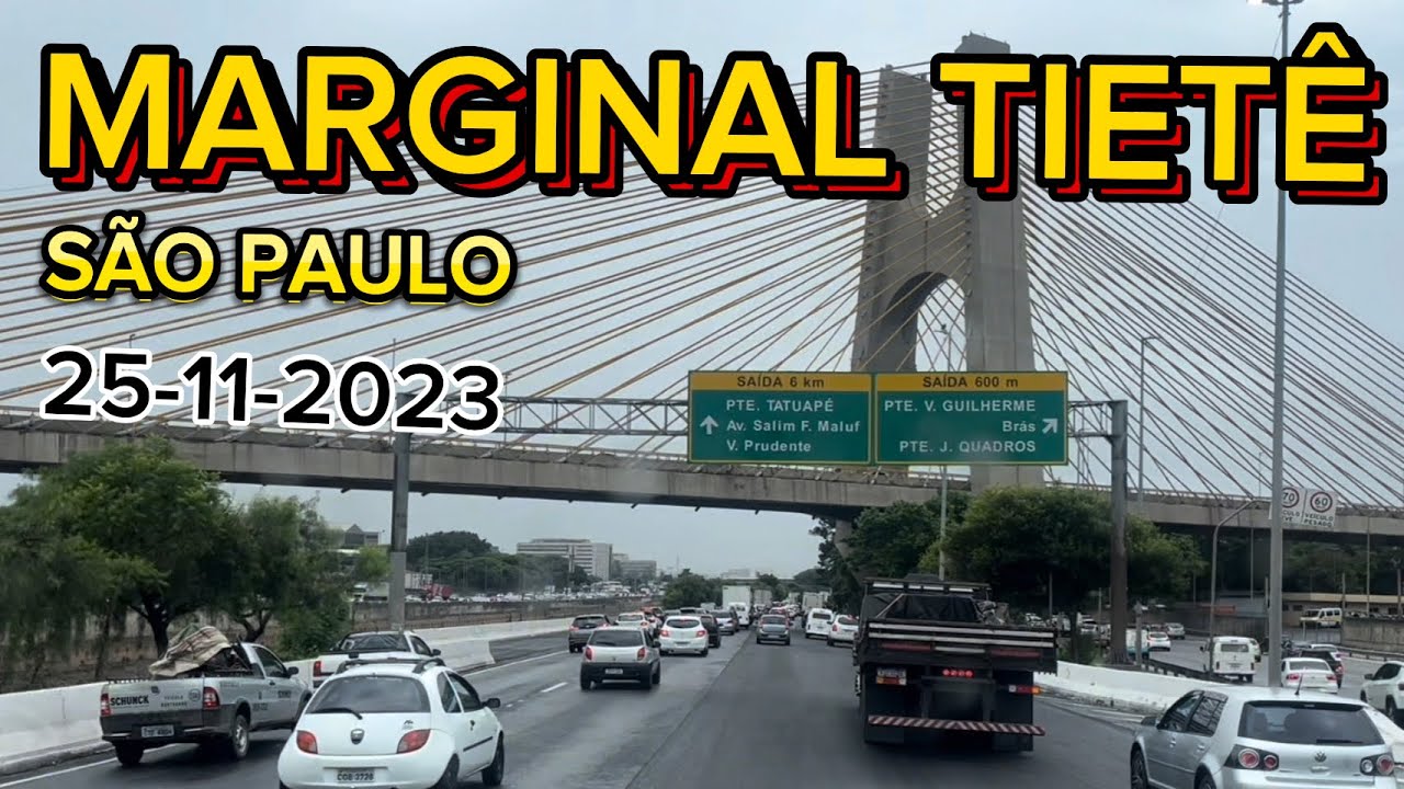 CHEGANDO EM SÃO PAULO PELA SP-348 RODOVIA DOS BANDEIRANTES ENTRANDO NA MARGINAL TIETÊ #sãopaulo
