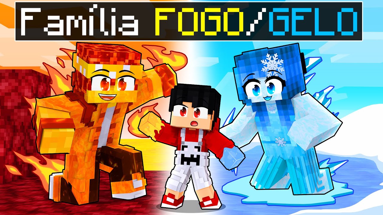 P3DRU foi ADOTADO pelo FOGO E GELO no Minecraft