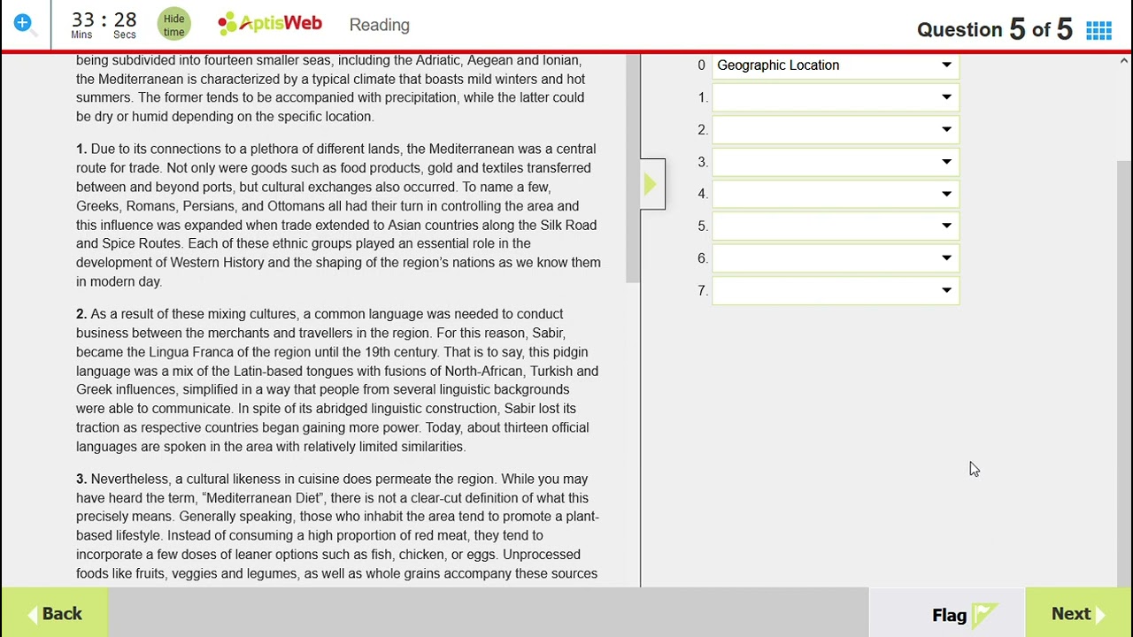 Examen APTIS Reading 2024