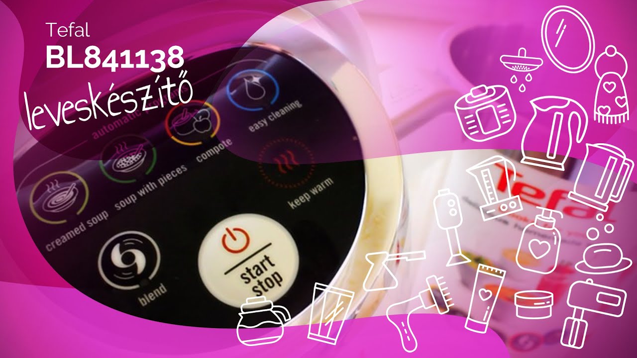 Levesek és pürék készítése főzés és mosogatás nélkül I Tefal BL841138 leveskészítő I Alexa Kiss