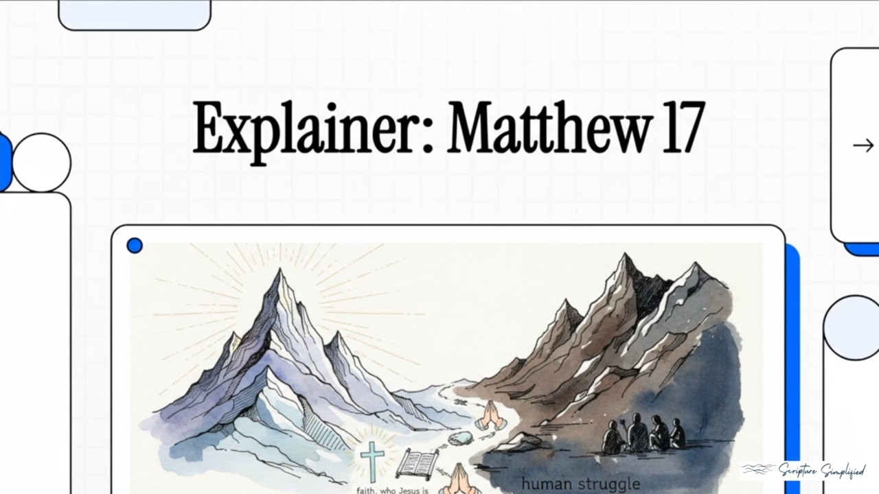 Matthew 17 - Explained
