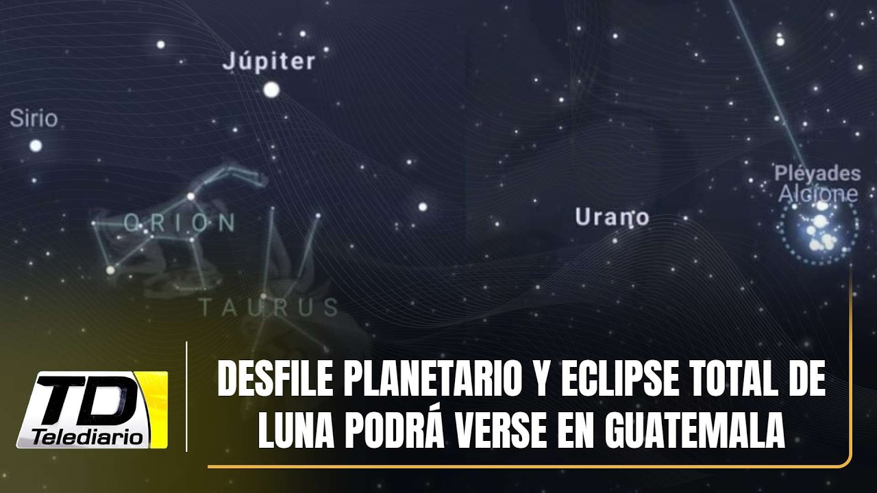 Desfile planetario y eclipse total de Luna podrá verse en Guatemala