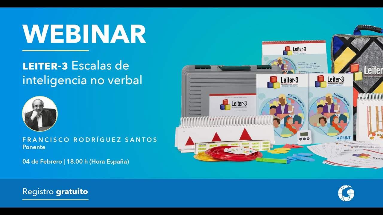 Webinar Gratuito - Leiter 3, impartida por Francisco Rodríguez Santos | 04 02 2021