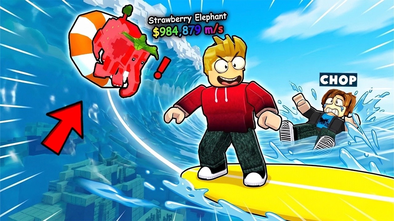 ROBLOX CHOP AND FROSTY PLAY THE SURF FOR BRAINROTS !