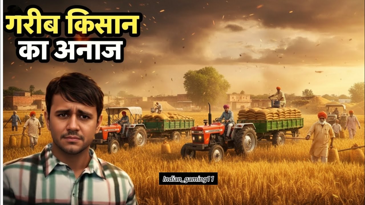 गरीब किसान का अनाज 😡 vs जमींदार ।। फसल बरसात में ख़राब हो गई 🥺।। Indian vehicles simulator3d game  