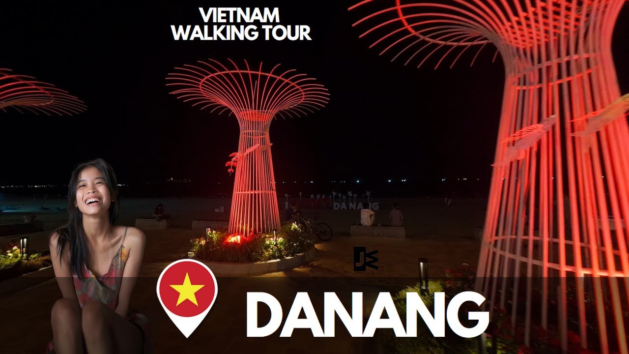 🇻🇳 [4K]  Evening Stroll Through DaNang | Vietnam | Walking Tour | No Talk