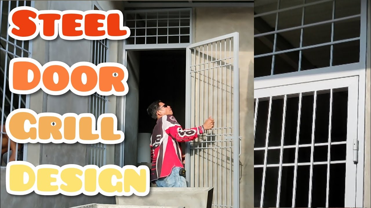 How to make steel door grill | steel door jamb installation