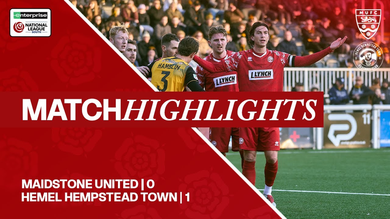 MULTI-CAM MATCH HIGHLIGHTS | Maidstone 0 - 1 Hemel Hempstead Town | Enterprise National League South