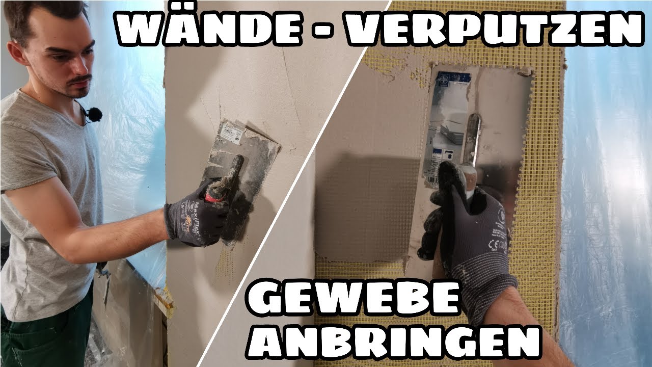 Wände Verputzen & Armierungsgewebe Anbringen - Das solltest du beachten | 4K