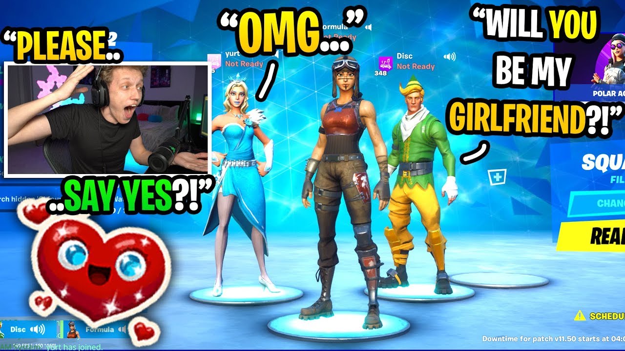 I helped my duo partner get his FIRST ever GIRLFRIEND in Fortnite... (he asked her out)