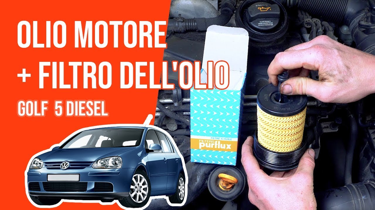 Cambio olio motore e filtro dell'olio GOLF 5 1.9 TDI🛢