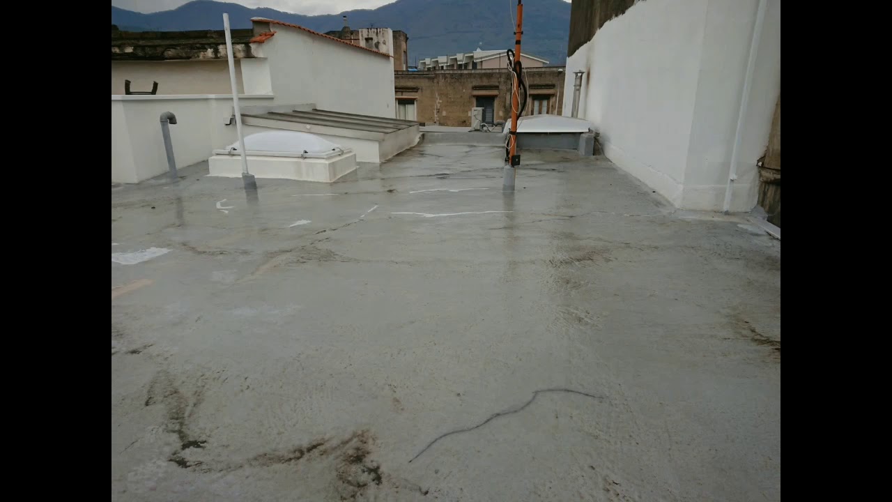 Impermeabilizzazione eseguita con resina fibrorinforzata