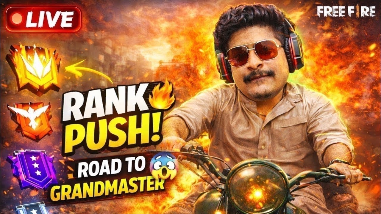 🔴 GYAN GAMING IS LIVE | TODAY GRANDMASTER PUSH 😱🔥