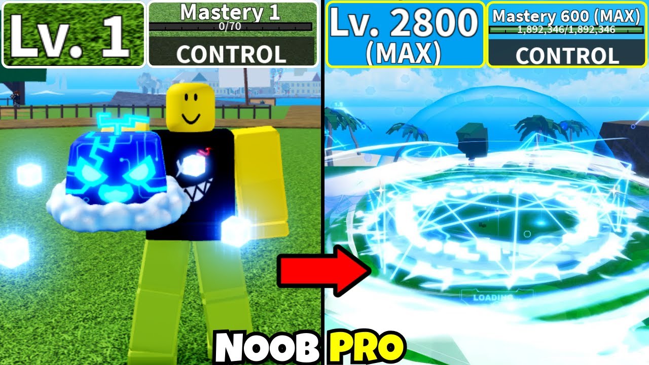 Control Rework Noob to Max in Blox Fruits!