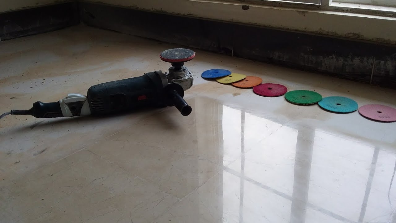 Testing Resin Diamond Dry Polishing Pads on Hand Grinder