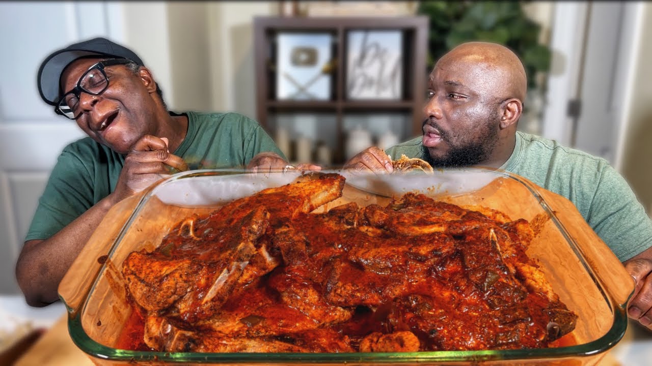 This ONE took Us Back in Time..|SMOTHERED PORK CHOPS|MUKBANG EATING SHOW!
