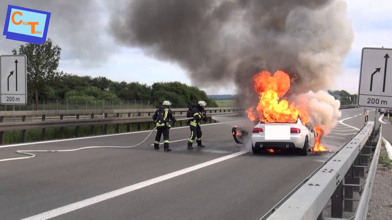 Fahrzeugbrand B27 Donaueschingen...