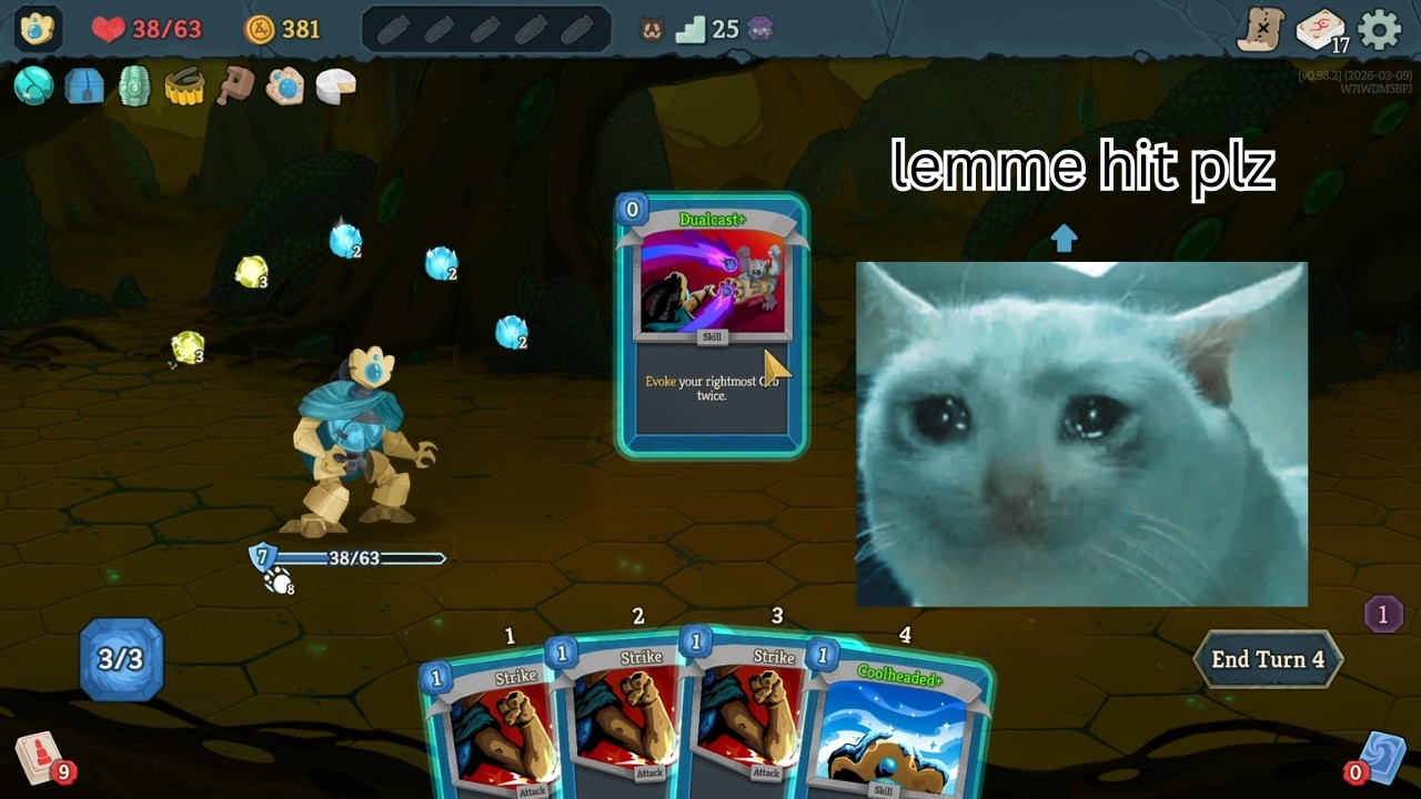 (Slay The Spire 2) getting a frosty from a nondescript restaurant