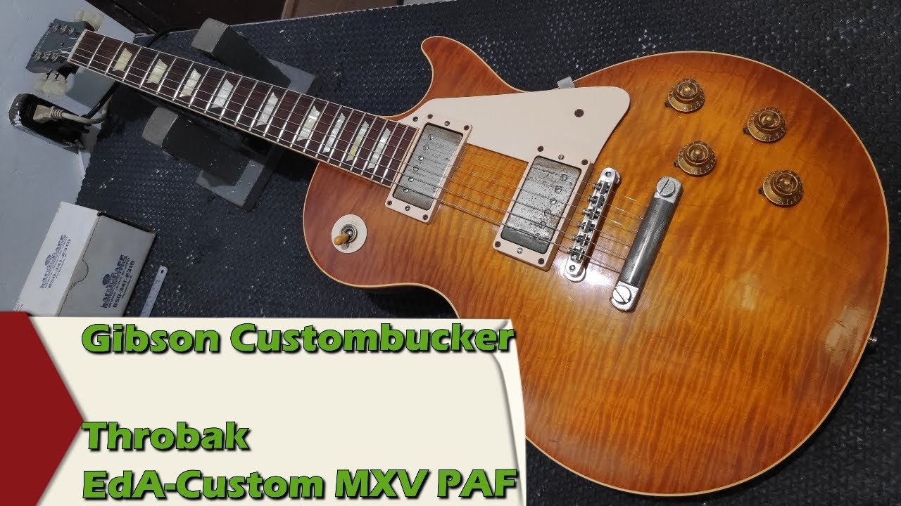 ThroBak EdA-Custom MXV PAF & Gibson Custombucker comparison