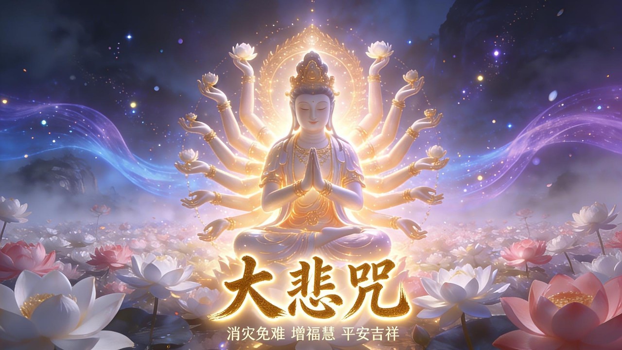 【432Hz Healing】大悲咒 完整84句 一小时🙏 淨化氣場 釋放壓力 增福慧 深度冥想 Buddhist Chanting
