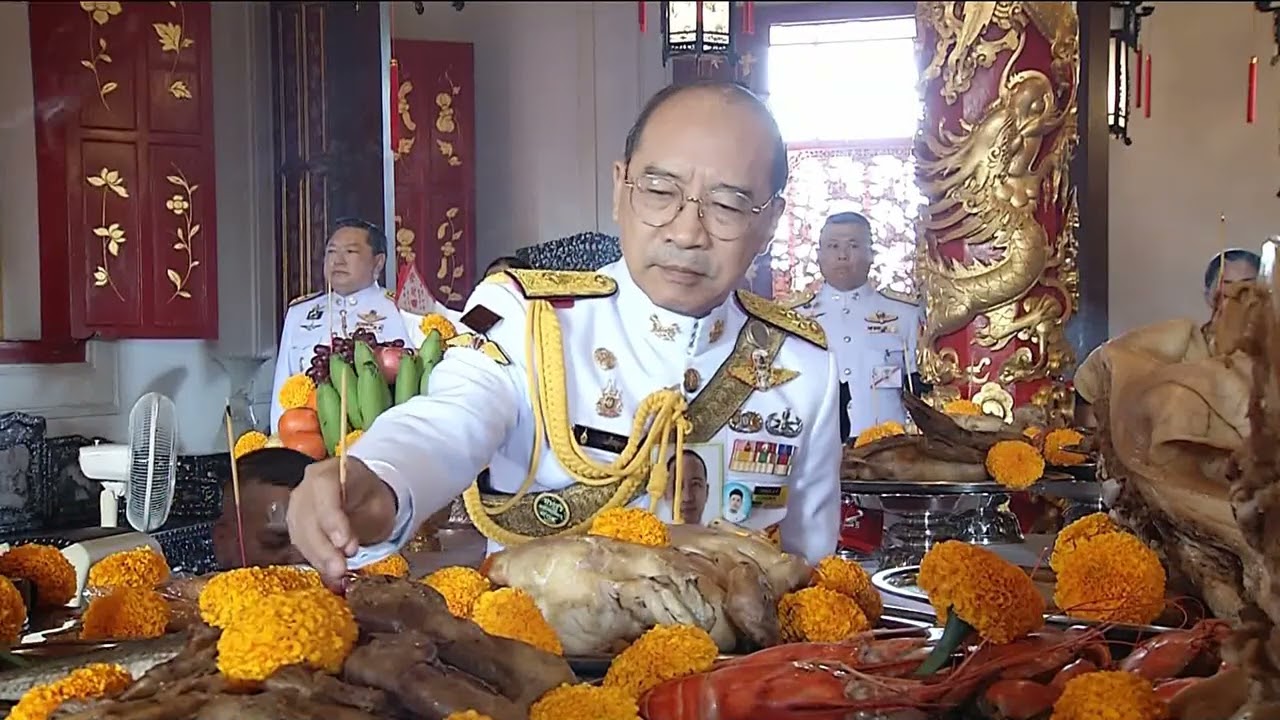 พระองค์เจ้าเฉลิมศึกยุคล ทรงประกอบพิธีสังเวยพระป้าย ณ พระที่นั่งเวหาศจำรูญ วันที่ ๑๗ กุมภาพันธ์ ๒๕๖๙