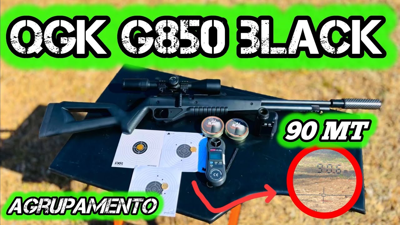 QGK G850 TESTE DE AGRUPAMENTO E PRECISÃO A 90 METROS