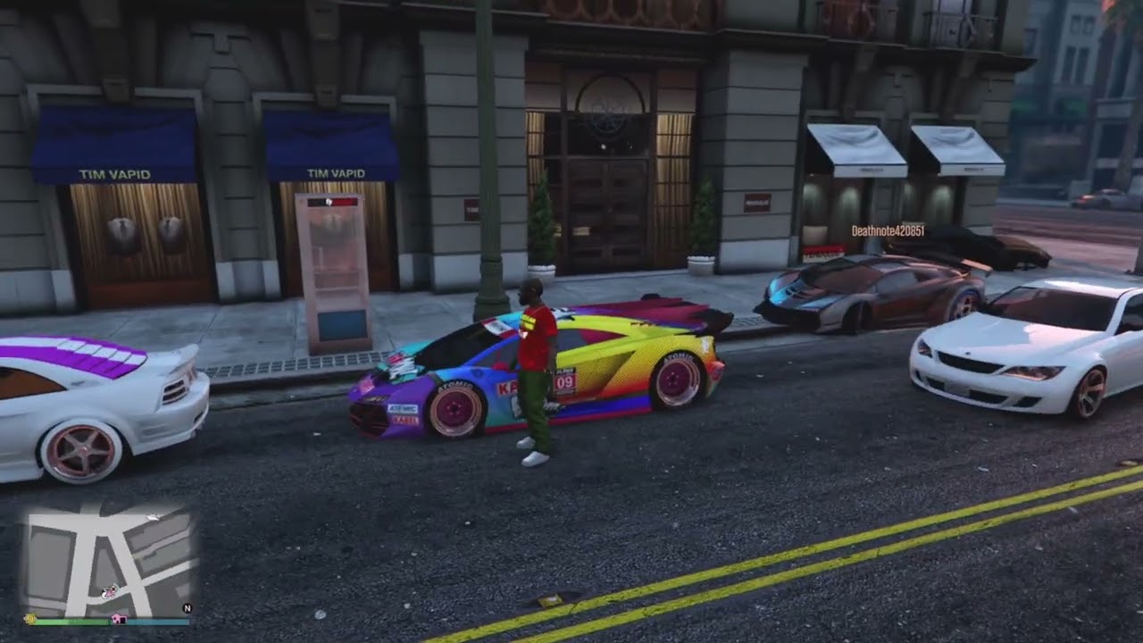 PULLING OUT SOME CARS WITH THE HOMIES. #GTAONLINE 