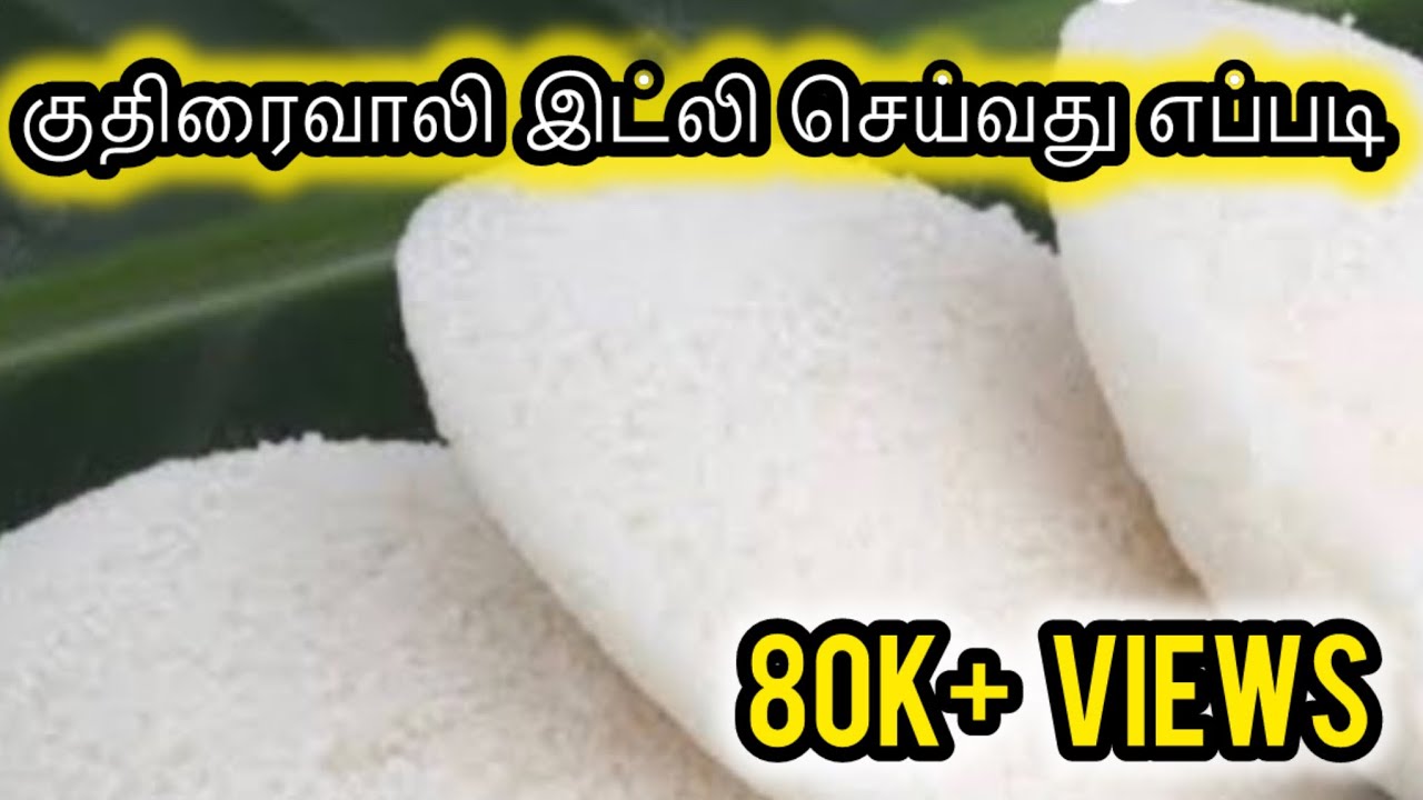 குதிரை வாலி இட்லி செய்வது எப்படி?I kuthiraivali idly recipe | easy idly recipe |