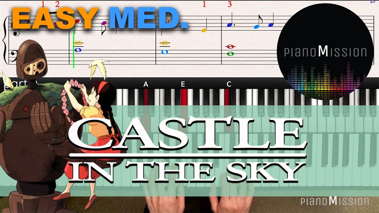 [Real Piano Tutorial] CASTLE IN THE SKY_ Joe Hisaishi with Follow-Up Tutorial
