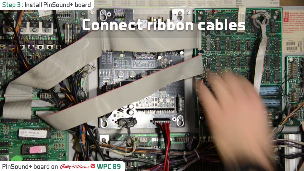 How to install a Pinsound+ in a Bally Williams WPC89 pinball machine
