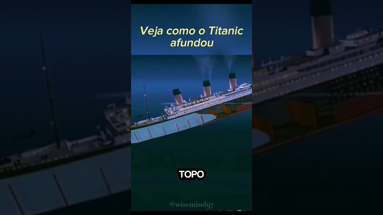 Como o Titanic afundou? #titanic #naufragio