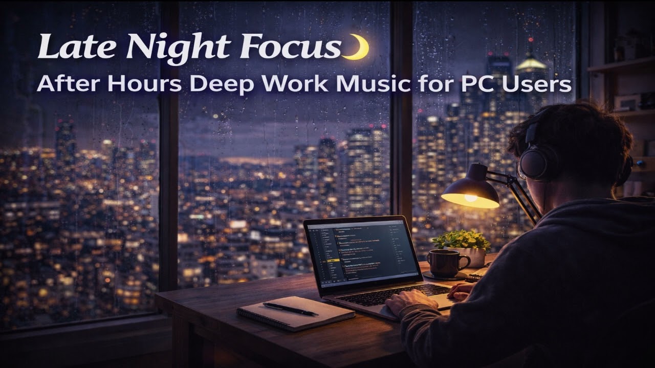 Late Night Focus 🌙 | After Hours Deep Work Music for PC Users (LA Night)