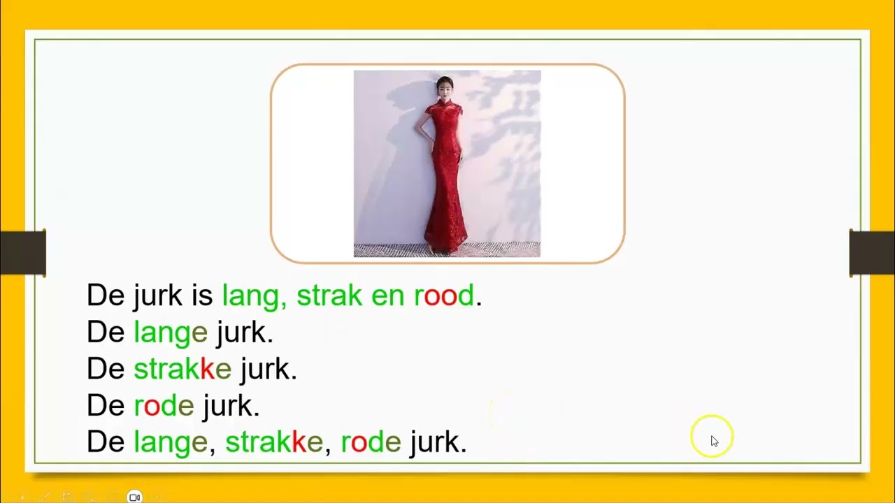 Uitleg NT2 bijvoeglijk naamwoord