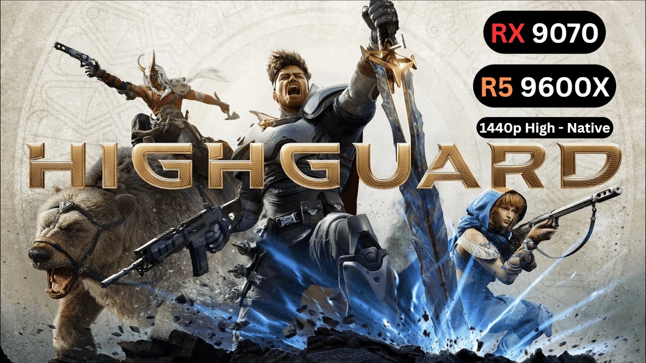 Highguard - RX 9070 + Ryzen 5 9600X - 1440p - High Settings Benchmark