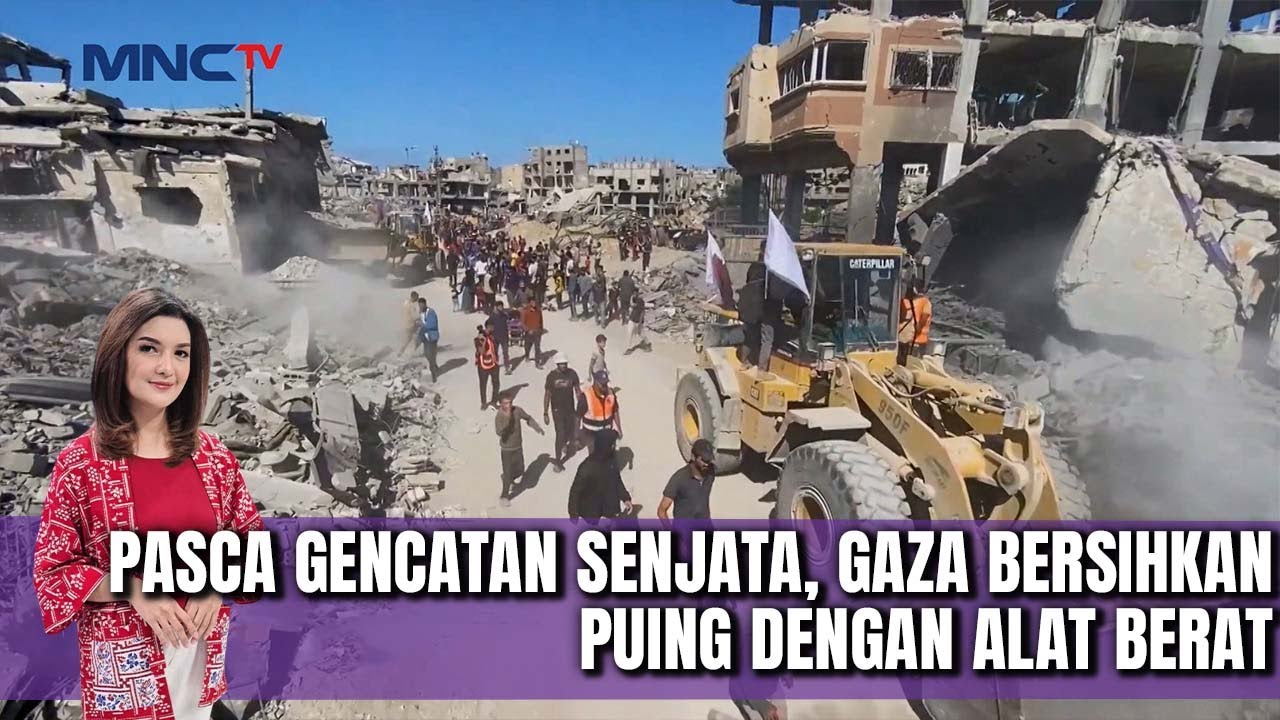 Gaza Mulai Berbenah, Gunakan Bantuan Alat Berat dari Qatar untuk Bersihkan Puing | LIP (16/10)