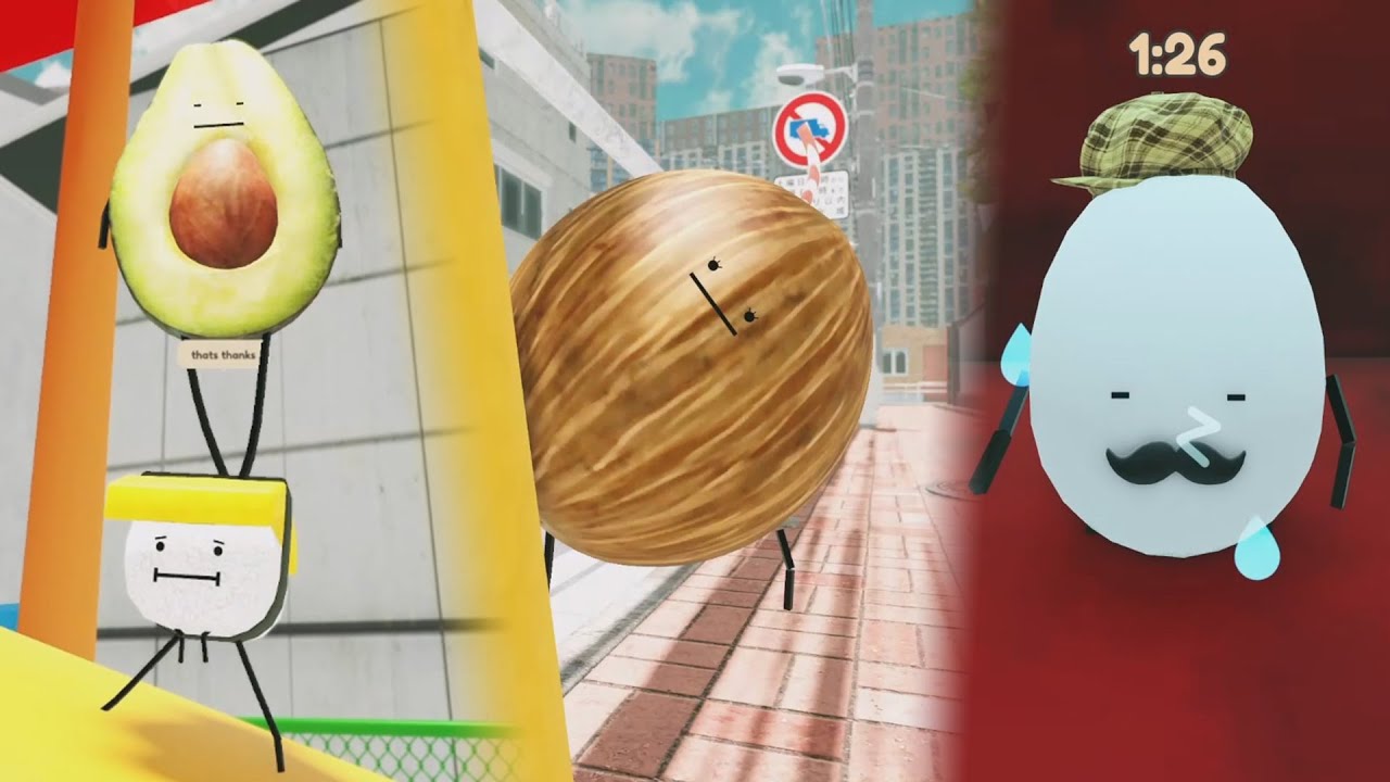 Hide and seek with Avocado, Coconut, Detective Egg in Secret Staycation [Roblox]