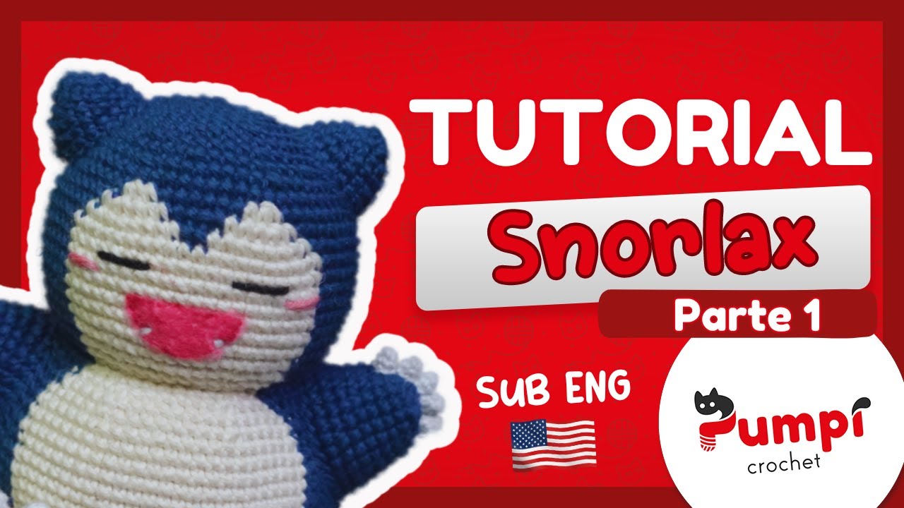 Tutorial en Español Snorlax Amigurumi Parte 1  (Sub English)