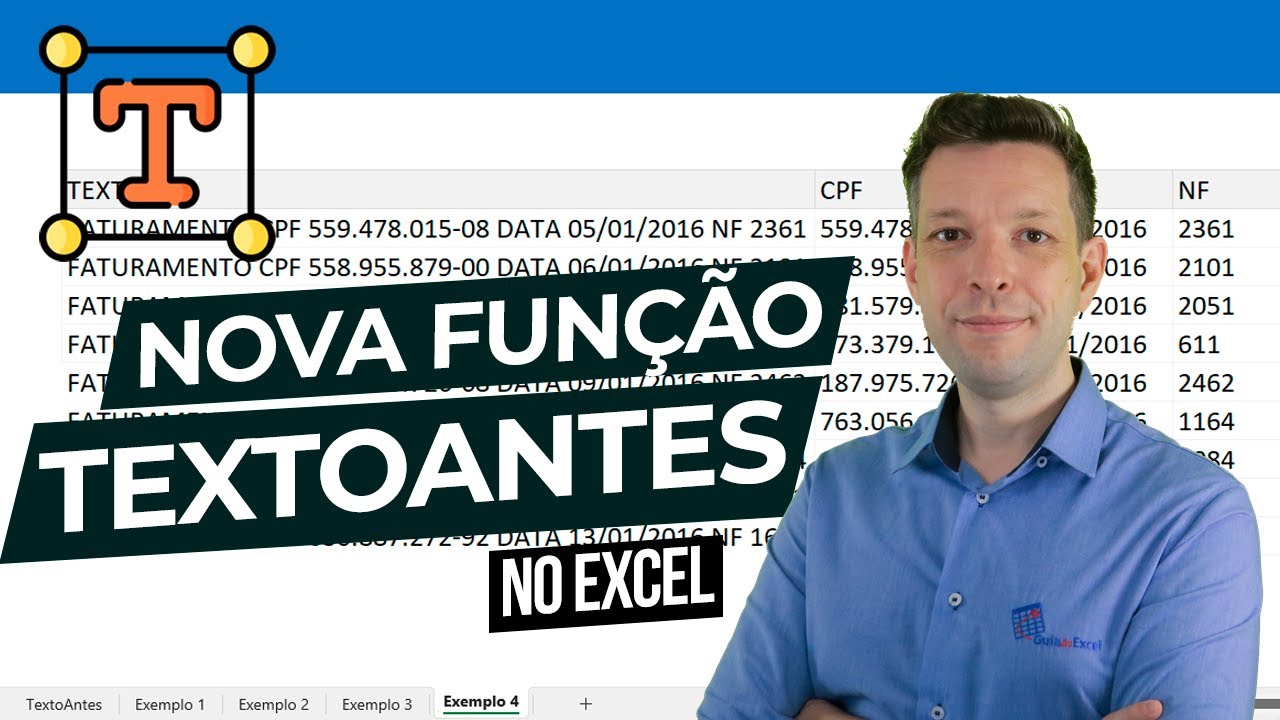 [Excel] Função TEXTOANTES