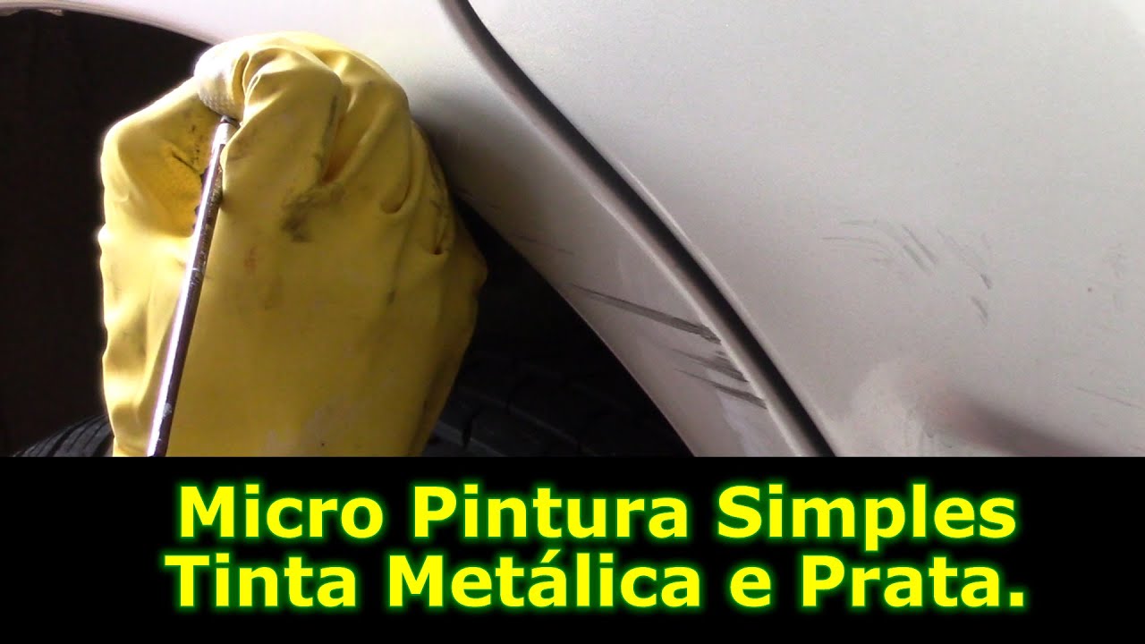 Faça Você Mesmo Micro Pintura Simples: Tirar Riscos em Carro Prata com Tinta e Verniz sem Compressor