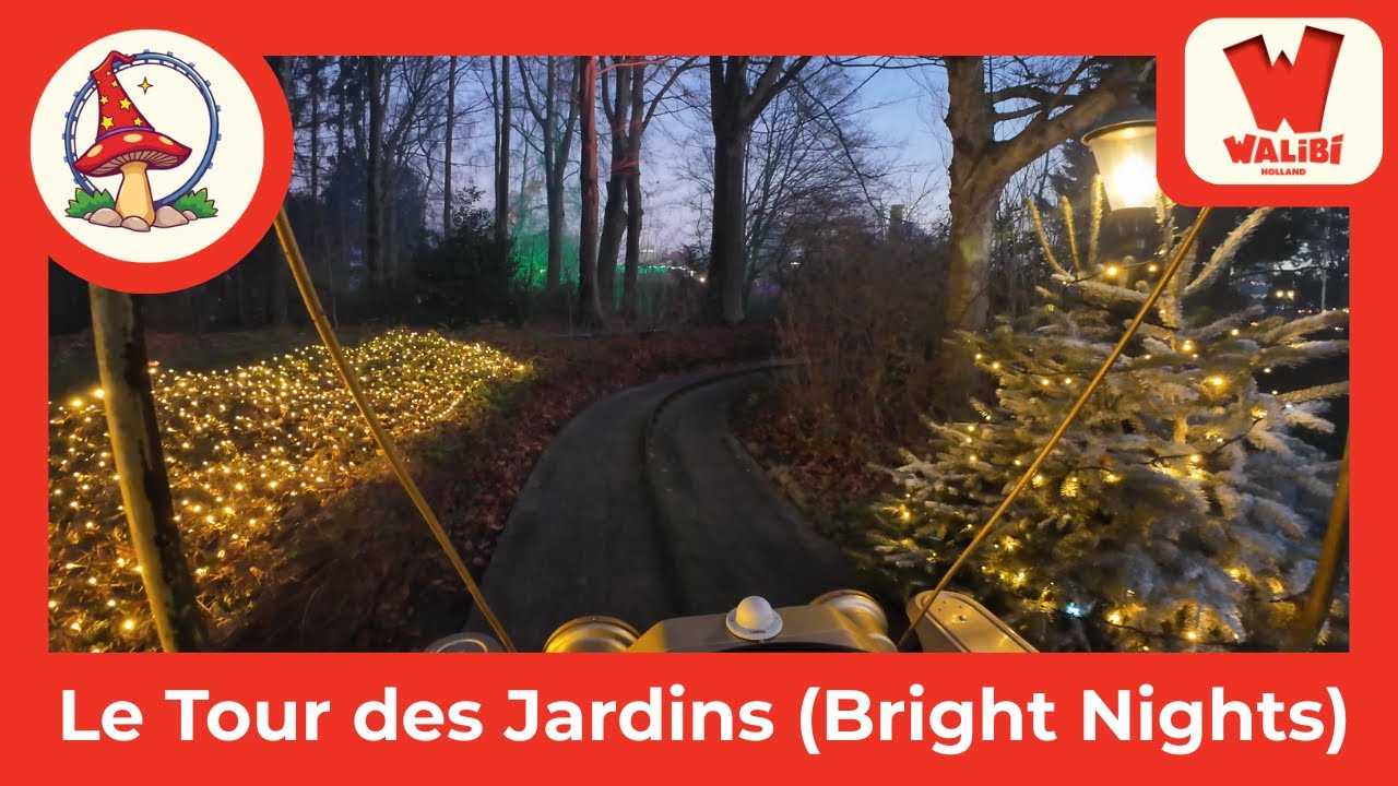 Walibi Le Tour des Jardins prachtig verlicht tijdens Bright Nights