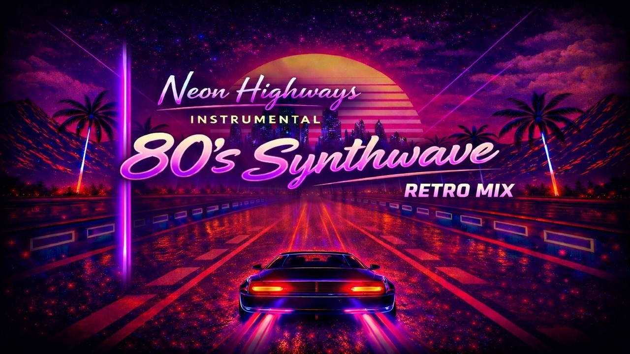 [28 MINS] 1980'S INSPIRED SYNTHWAVE MUSIC MIX | MUSIC FOR SLEEP & RELAXATION/ STUDY & FOCUS