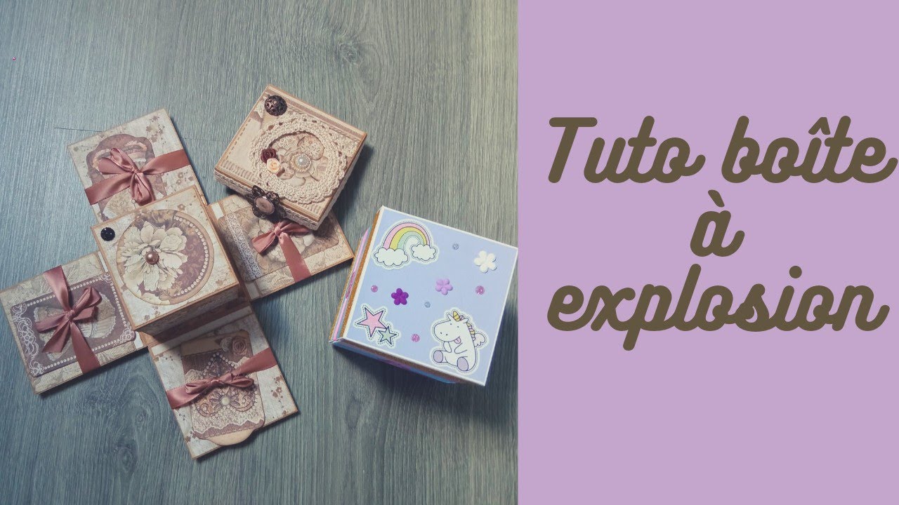 Tuto boîte à explosion avec feuilles A4