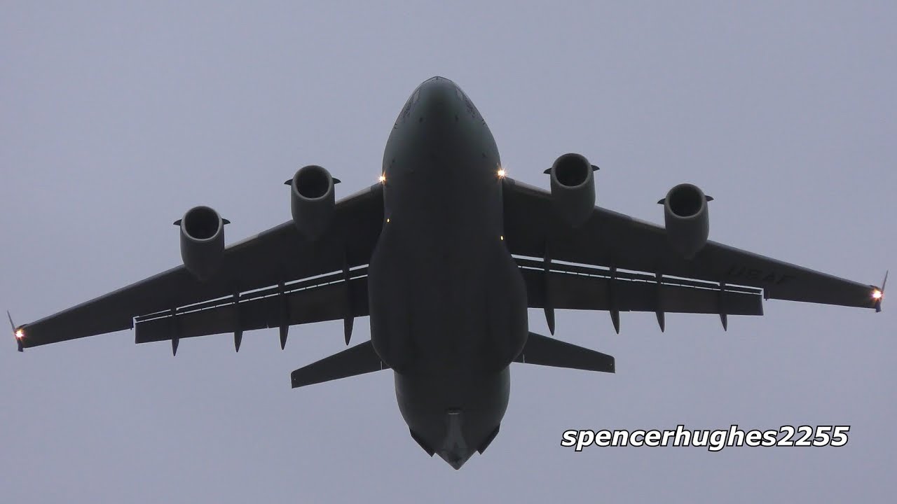 C-17 flyover Angels opening day 2019