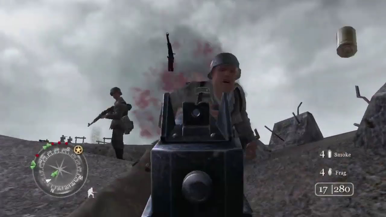 Dr. Dross plays Call of Duty 2 Part 7: D Day Chaos V2