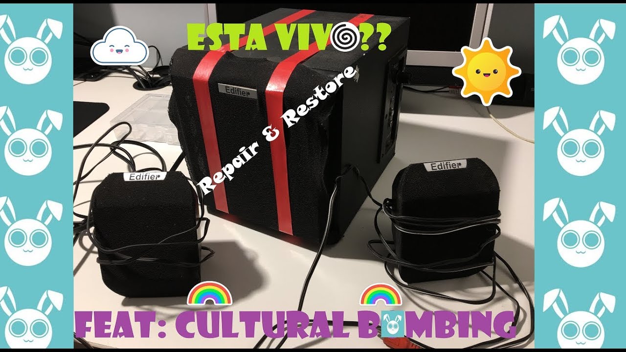 Edifier 2.1 X100 - Reparacion y Restauracion! (feat. Cultural Bombing)