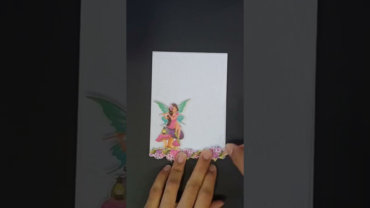 Easy fairy card tutorial ✨#diy #handmadecards #handmadegifts #cards #giftideas #tutorial