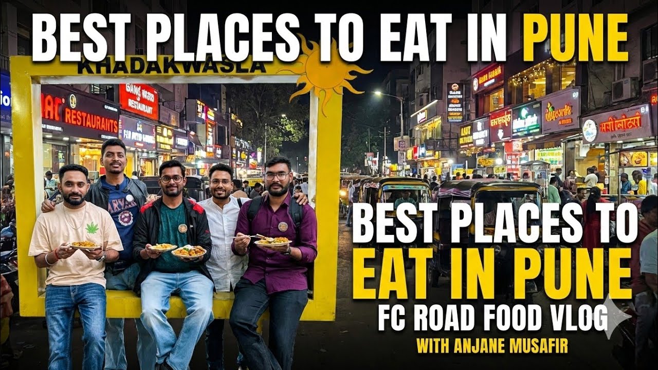 Best Places to Eat in Pune | Sunday Ride to FC Road| Goodluck Cafe FC Road | Pune Night Life FC Road