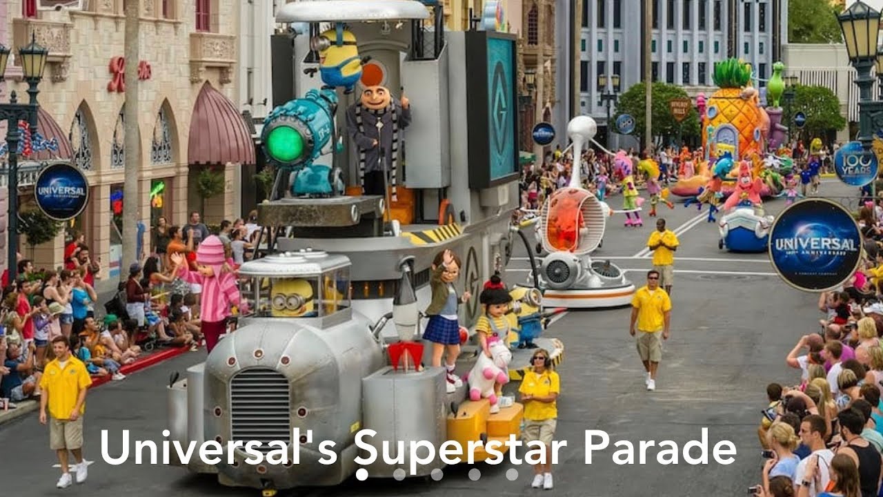 Universal's Superstar Parade @ Oralando: SpongeBob, Dora, Diego, Agnes, Margo, Minions